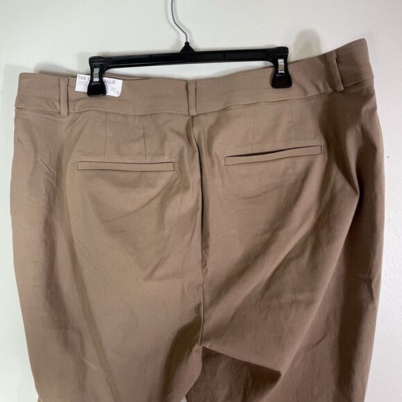 Lane Bryant Curvy Allie 22 R Skinny Ankle Tan Trousers Stretch Comfort Mature - Picture 5 of 11